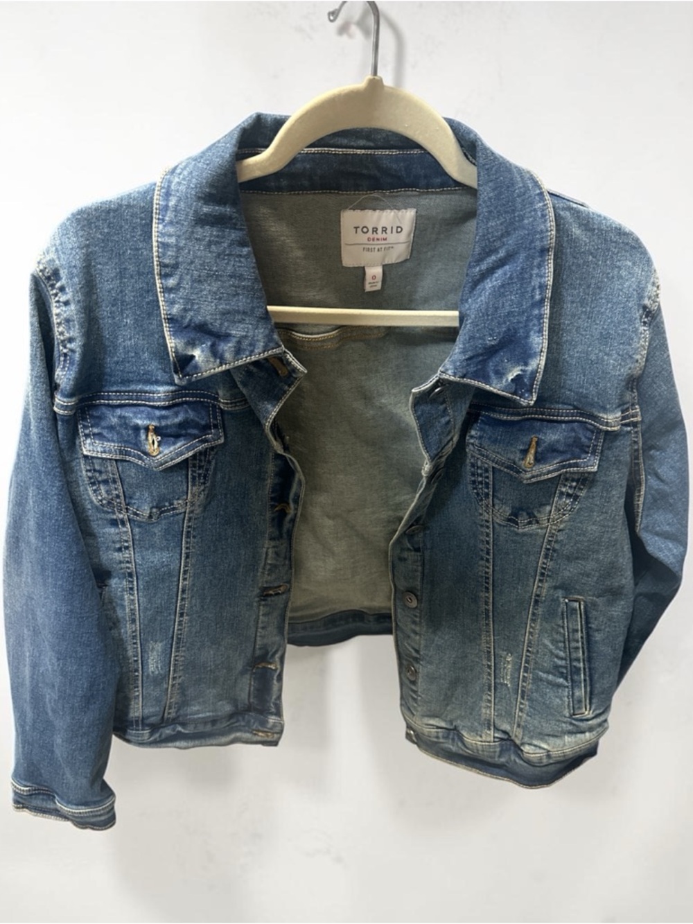 Torrid Light Wash Denim Jacket